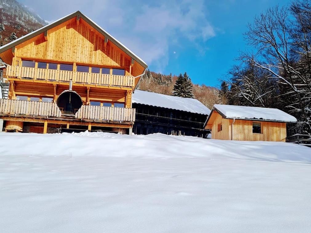 Le Chalet Du Blanc Spa Yoga Bed & Breakfast Aillon-le-Jeune Exterior photo